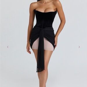 NWOT Gorgeous Rare House of CB Black and Pink Mini Dress